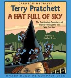 Reader: Stephen Briggs
Short Review: If you loved Wee Free Men, you will love Hat Full of Sky. Same great reader - same fun mix of humor, youth, adventure and self-discovery. Tiffany Aching is now 11 and training with a mountain witch.  She finds herself faced with a new opponent called a Hiver.  It takes all her strength of will (plus the help of the Nac Mac Feegle and a number of other witches) to make it to the end of this entertaining story.