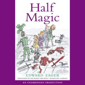 Reader: Full Cast
Short Review: Fun listen for the whole family. A fantasy classic brought to life by a full cast. Four siblings find a magic token and wacky adventures ensue.