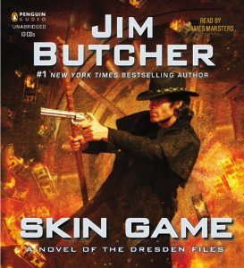 Reader: James Marsters
Short Review: Skin Game is a continuation of the popular fantasy series about Harry Dresden, Chicago’s only professional wizard. The series is best consumed in order, but the book contains some descriptions which could assist new Dresden readers in understanding basic series history. A very cleverly written series for adults who want to graduate from Harry Potter into something with more teeth. James Marsters reads this 15th book in the series, bringing all the characters to life.