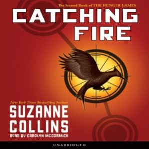 Reader: Carolyn McCormick

WARNING: Have you read The Hunger Games yet? No? Then stop and go listen to that before reading this review. There is NO way to even describe this book without huge spoilers of book one.

Short Review: Strong sequel, with a slightly different pace than the original. Our protagonists are barely out of the arena on their way back to District 12 as they begin to realize the strangle hold the capitol still has on their lives. More characters, more suspense - a fun, if dark ride.